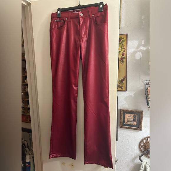 Bubblegum jeans.Red Size 5/6 . Made in the USA leather like look - Picture 7 of 7